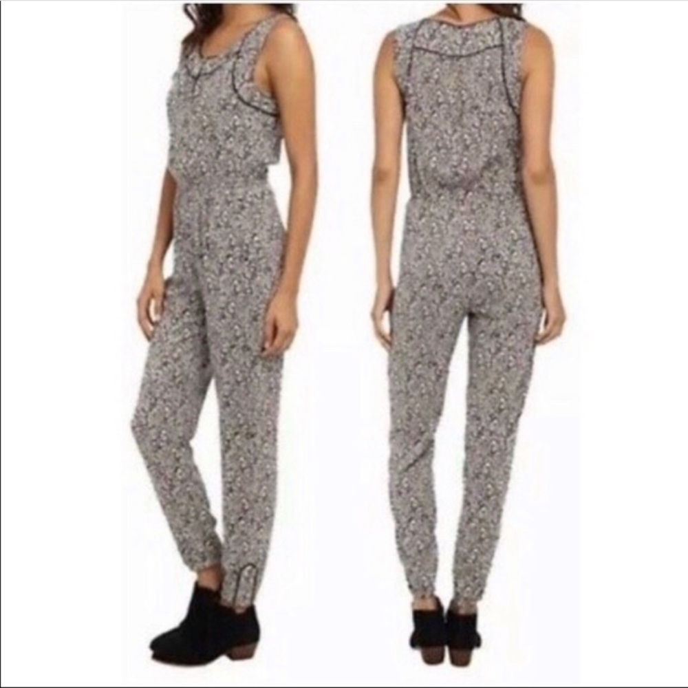 Lucky Brand Sleeveless Floral Jumpsuit